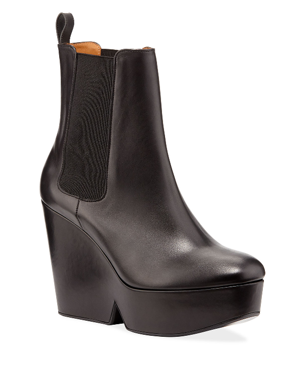 platform wedge booties