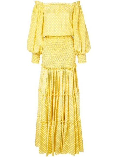 Alexis Thalssa Dress In Yellow Dot