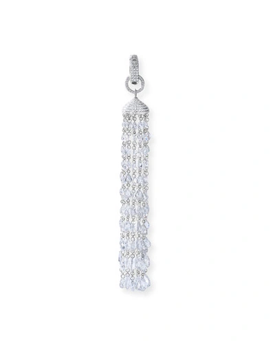 64 Facets 18k White Gold Diamond Tassel Enhancer