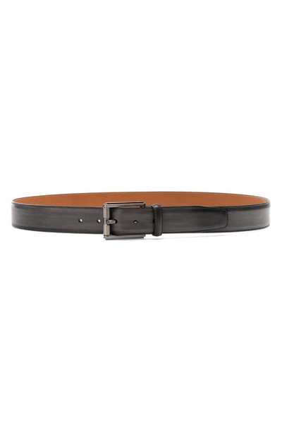 Magnanni Dali Leather Belt In Grey