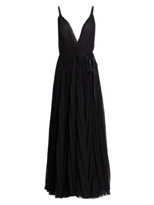 Tre By Natalie Ratabesi The Juno Pleated Dress In Black | ModeSens