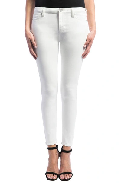 Liverpool Madonna Crop Skinny Pants In White In Bright White