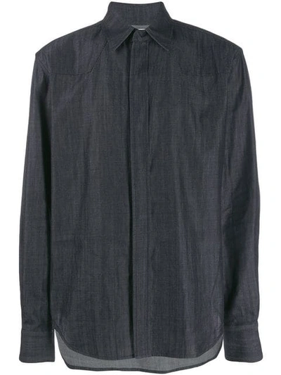 Zilver Bci Cotton Button-down Shirt In Blue