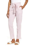 Beachlunchlounge Giavanna Stripe Beach Pants In Berry Blast