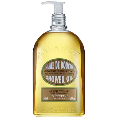 L'occitane Cleansing And Softening Refillable Shower Oil With Almond Oil 16.9 oz / 500 ml