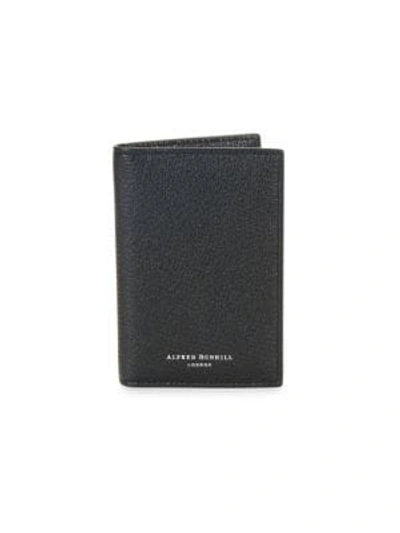 Dunhill Duke Fine Leather Bus Card Case In Black