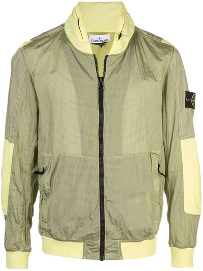 Stone Island Nylon Bomber Jacket - Green