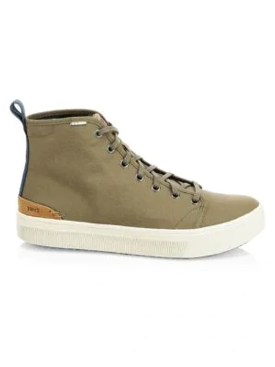Toms Trvl Lite High Top Sneakers In Military Olive