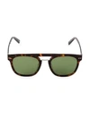 Web 51mm Round Flat-top Sunglasses In Dark Havana