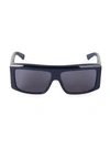 Balenciaga 63mm Square Sunglasses In Blue