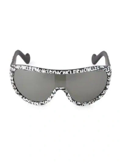 Moncler Injected Logo 51mm Sunglasses In Black