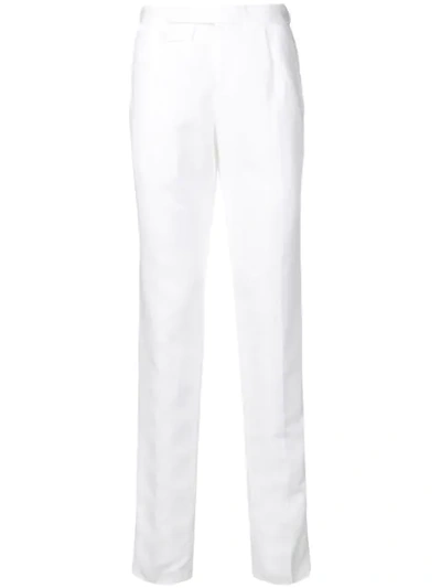 Incotex Belted Trousers In White