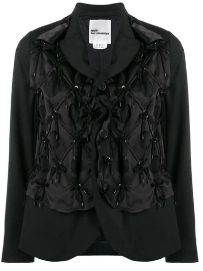 Comme Des Garçons Noir Kei Ninomiya Embellished Blazer - Black