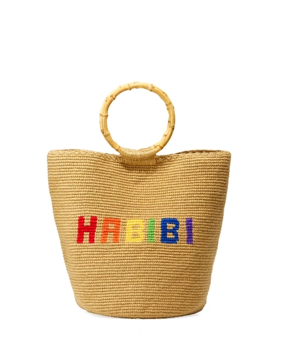 Soraya Hennessy Rainbow Habibi Ring-handle Tote Bag In Multi