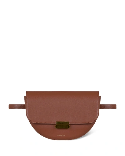 Wandler Anna Calf Leather Belt Bag In Brown