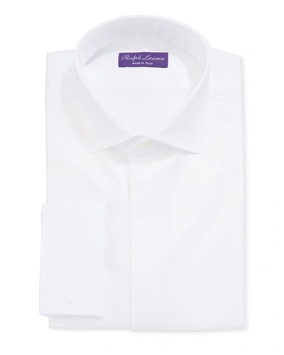 Ralph Lauren Men's Bond Basic Pleated Barrel-cuff Dress Shirt In White
