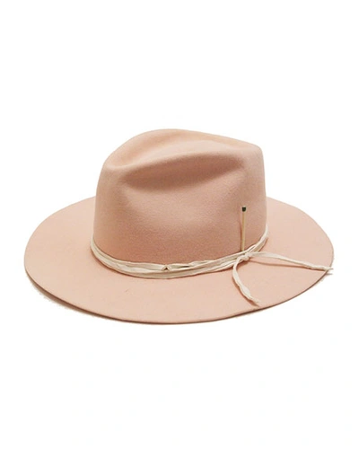 Nick Fouquet Vaya Con Dios Beaver Felt Fedora Hat In Baby Pink