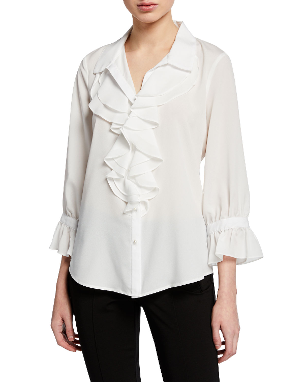 karl lagerfeld ruffle blouse