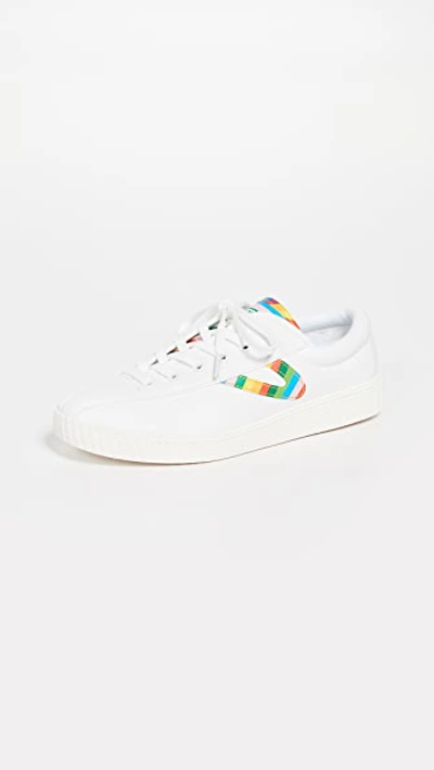 Tretorn Nylite 28 Plus Lace-up Sneakers In Vintage White