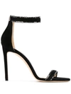 Jimmy Choo Dochas Embellished Ankle Strap Sandal In Black