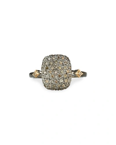 Armenta Cuneto Diamond Pave Cushion Ring In Silver