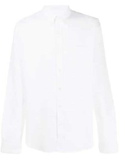Closed Chest Pocket Shirt In White