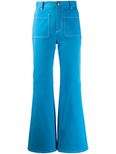 See By Chloé Flared Panel Jeans In Blue