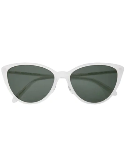 Garrett Leight Women's Mildred Cat Eye Sunglasses, 55mm In White