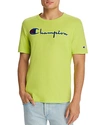 Champion Embroidered-logo Basic Tee In Green Confection