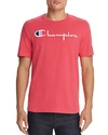 Champion Embroidered-logo Basic Tee In Pretty Coral