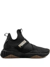 Puma Women's Defy Sparkle Mid-top Sneakers In Black