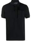 Fred Perry Raf Simons X  Piqué Logo Polo Shirt - Black