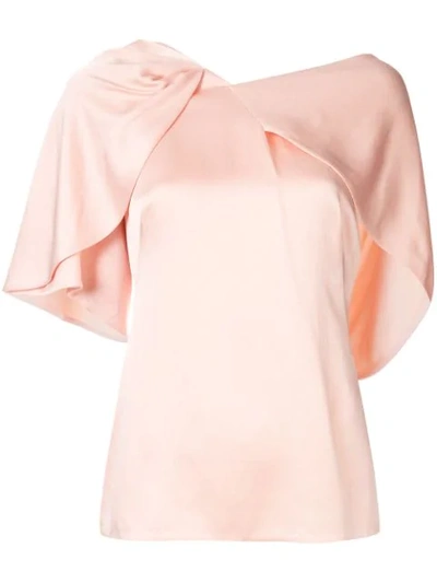 Peter Pilotto Asymmetric Blouse In Pink