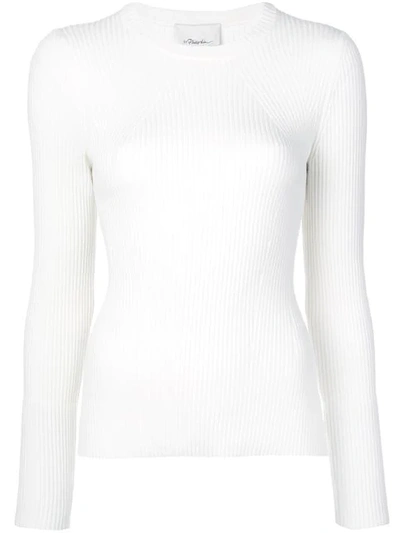 3.1 Phillip Lim / フィリップ リム 3.1 Phillip Lim Ribbed Knitted Top - White