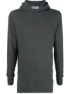 John Elliott Villain Hooded Pullover Sweatshirt In Grey
