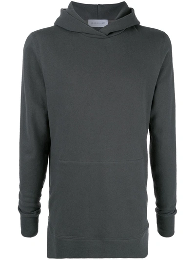 John Elliott Villain Hooded Pullover Sweatshirt In Grey