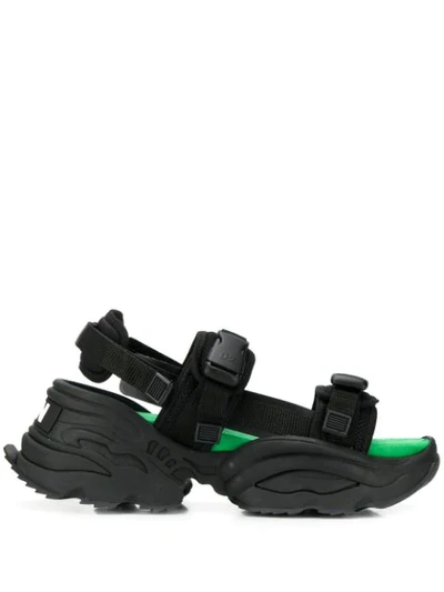 Dsquared2 Wedge Sandals In Black