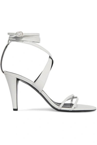 Isabel Marant Aldey Leather Sandals In White