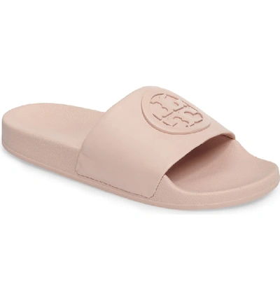 Tory Burch Women's Lina Leather Pool Slide Sandals In Shell Pink