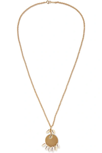 Isabel Marant Gold-tone And Shell Necklace
