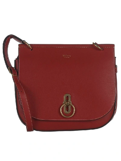 Mulberry Amberly Satchel Shoulder Bag In Red