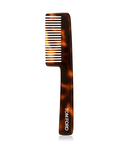 Tom Ford Beard Comb In Brown