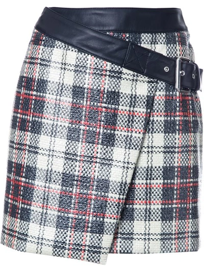 Mcq By Alexander Mcqueen Wrap-style Checked Skirt