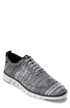 Cole Haan Zerogrand Stitchlite Oxford In Black/ Optic White/ Sleet Knit