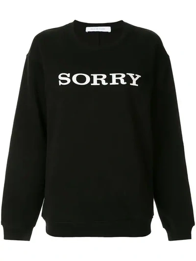 Walk Of Shame Sorry Sweatshirt In Black