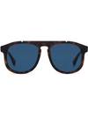 Fendi Eyewear Tortoise Shell Sunglasses - Brown