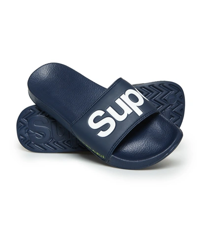 Superdry Men's Pool Slide Sandals Men's Shoes In Navy