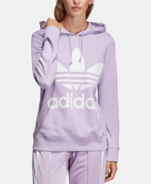 purple adidas hoodie womens