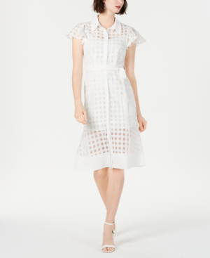 julia jordan ruffled sheath dress