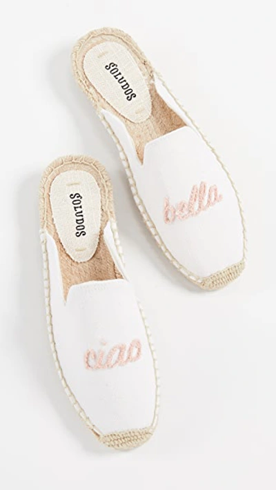 Soludos Women's Ciao Bella Espadrille Mules In White